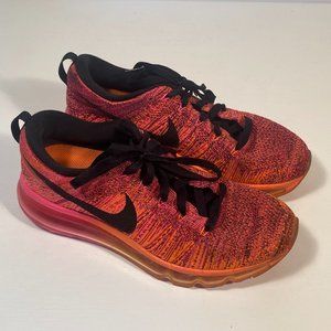 Nike Air Flyknit Max (620659-800) Pink Orange Sneakers Women Size 6.5